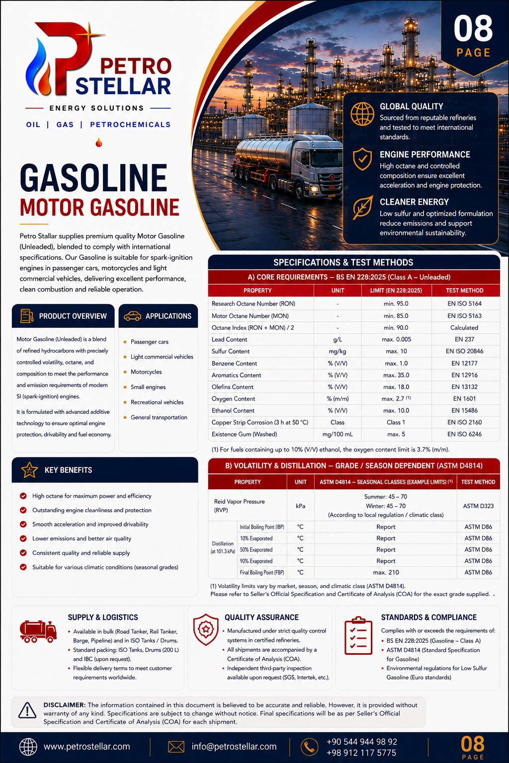 PETRO STELLAR proposal page 8